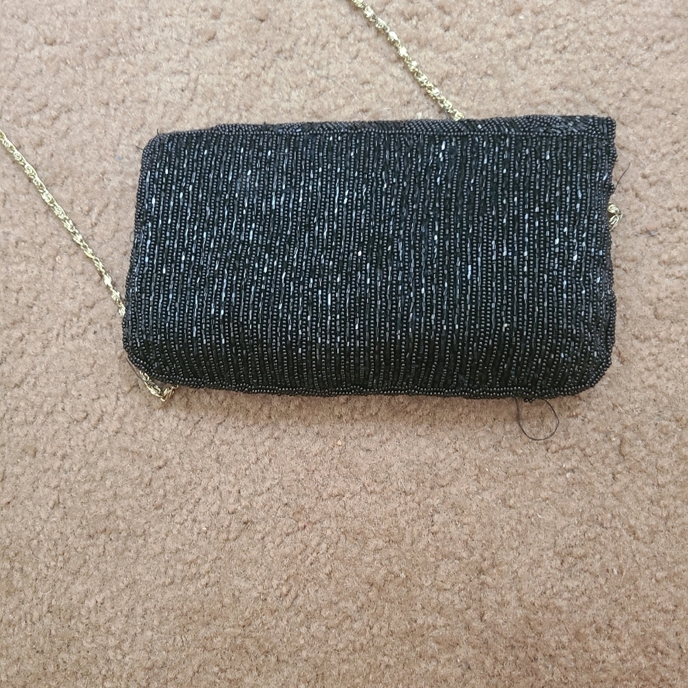 Never used black beaded evening bag Hp🔥🔥🔥🔥 - Picture 4 of 5